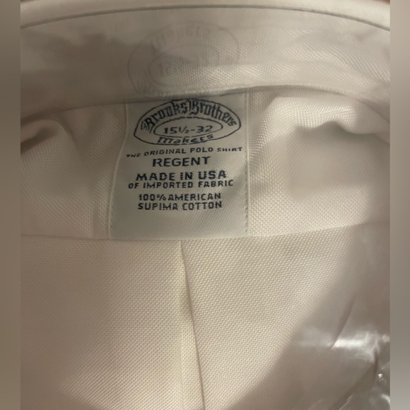 NWT Brooks Brothers Regent Fit Oxford Cloth Button Down Dress Shirt | 15.5/32 - Picture 2 of 4